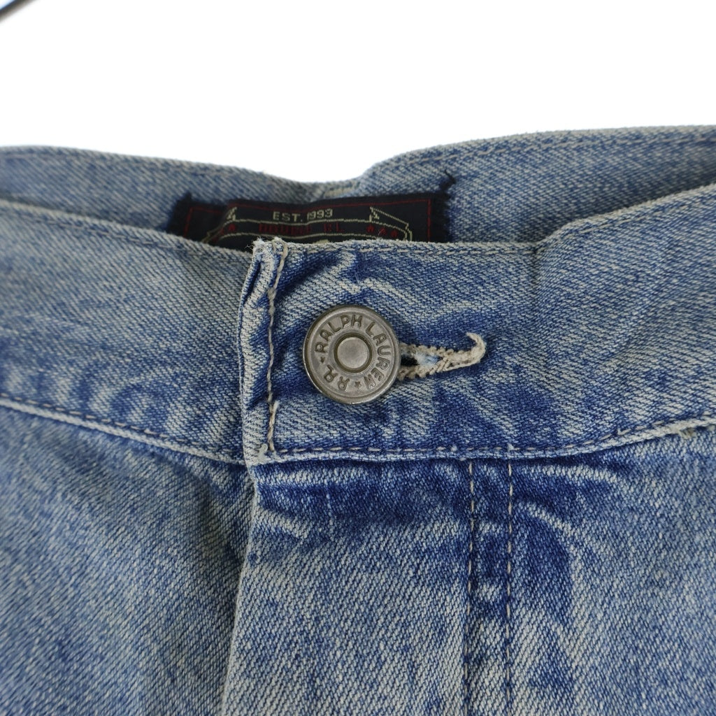 RRL(ダブルアールエル) 90S 三ツ星タグ ボタンフライ ペインター デニムパンツ ライトブルー