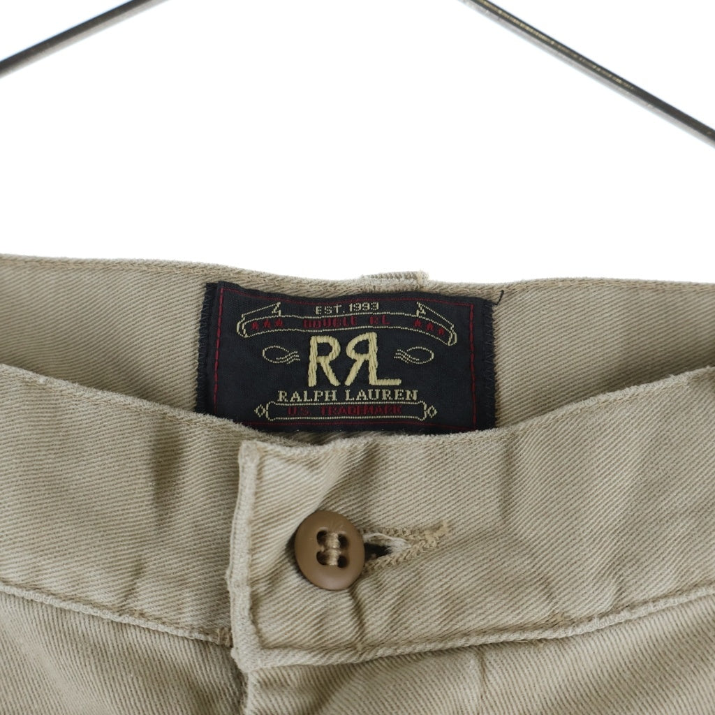 RRL(ダブルアールエル) 90S 三ツ星タグ ボタンフライ テーパード チノパンツ ベージュ
