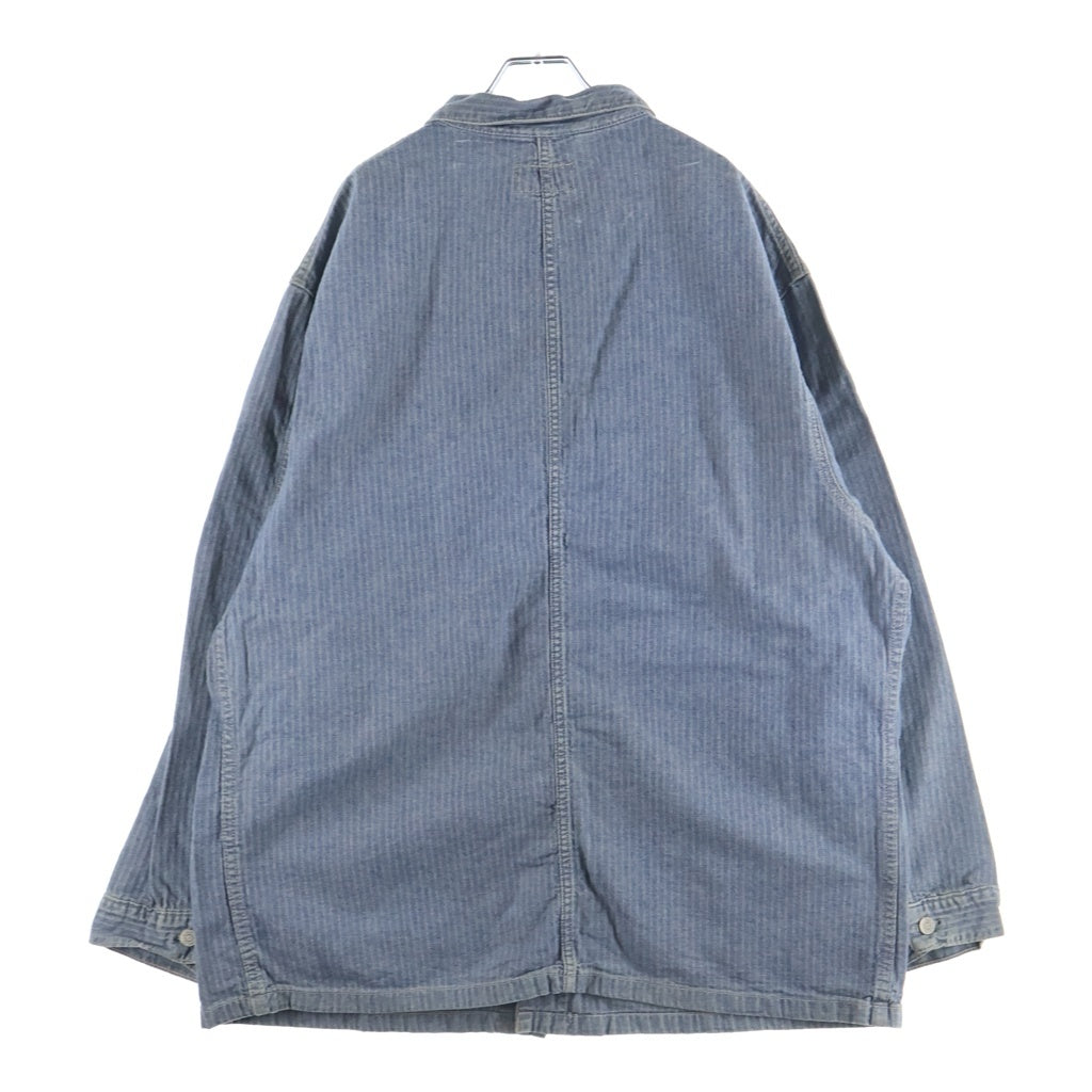RRL(ダブルアールエル) 90S 三ツ星タグ ヘリンボーン デニム カバーオール ライトブルー