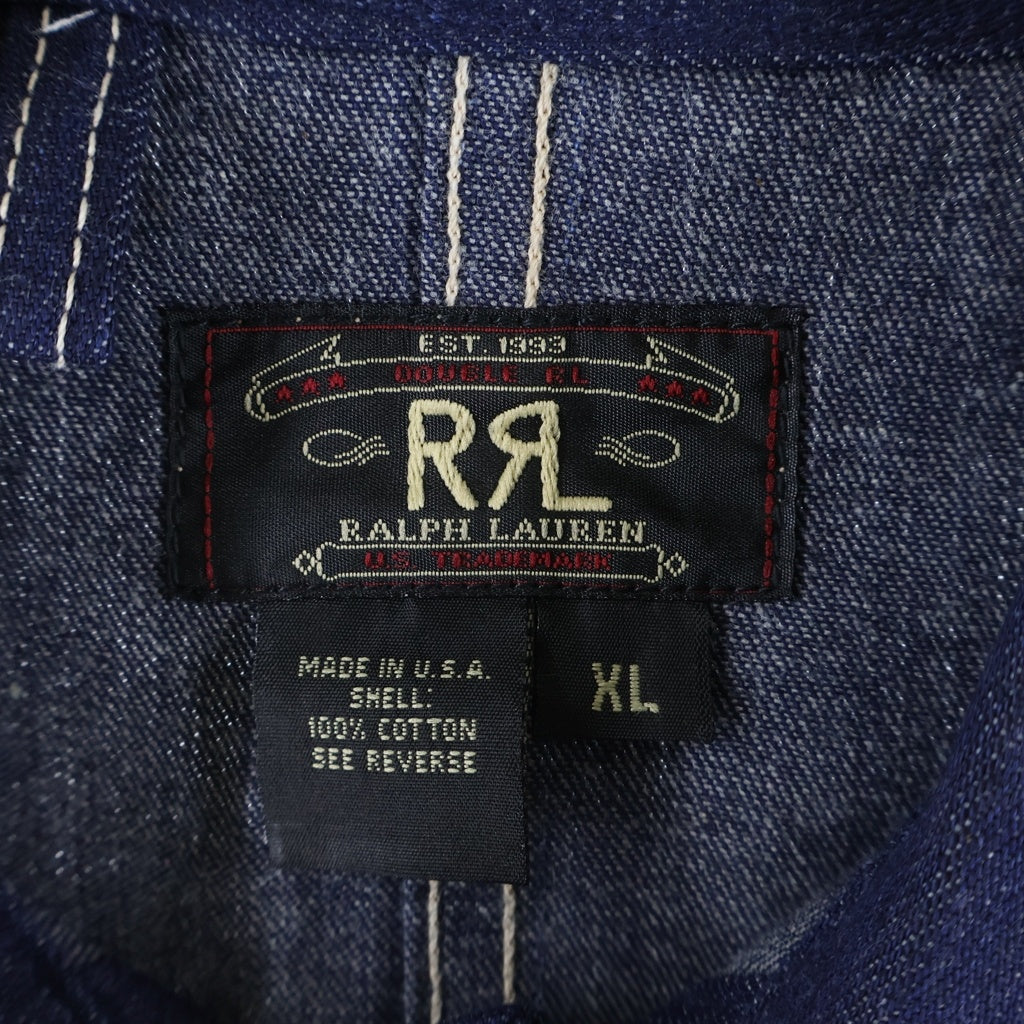RRL(ダブルアールエル) 90S 三ツ星タグ デニム カバーオール インディゴ