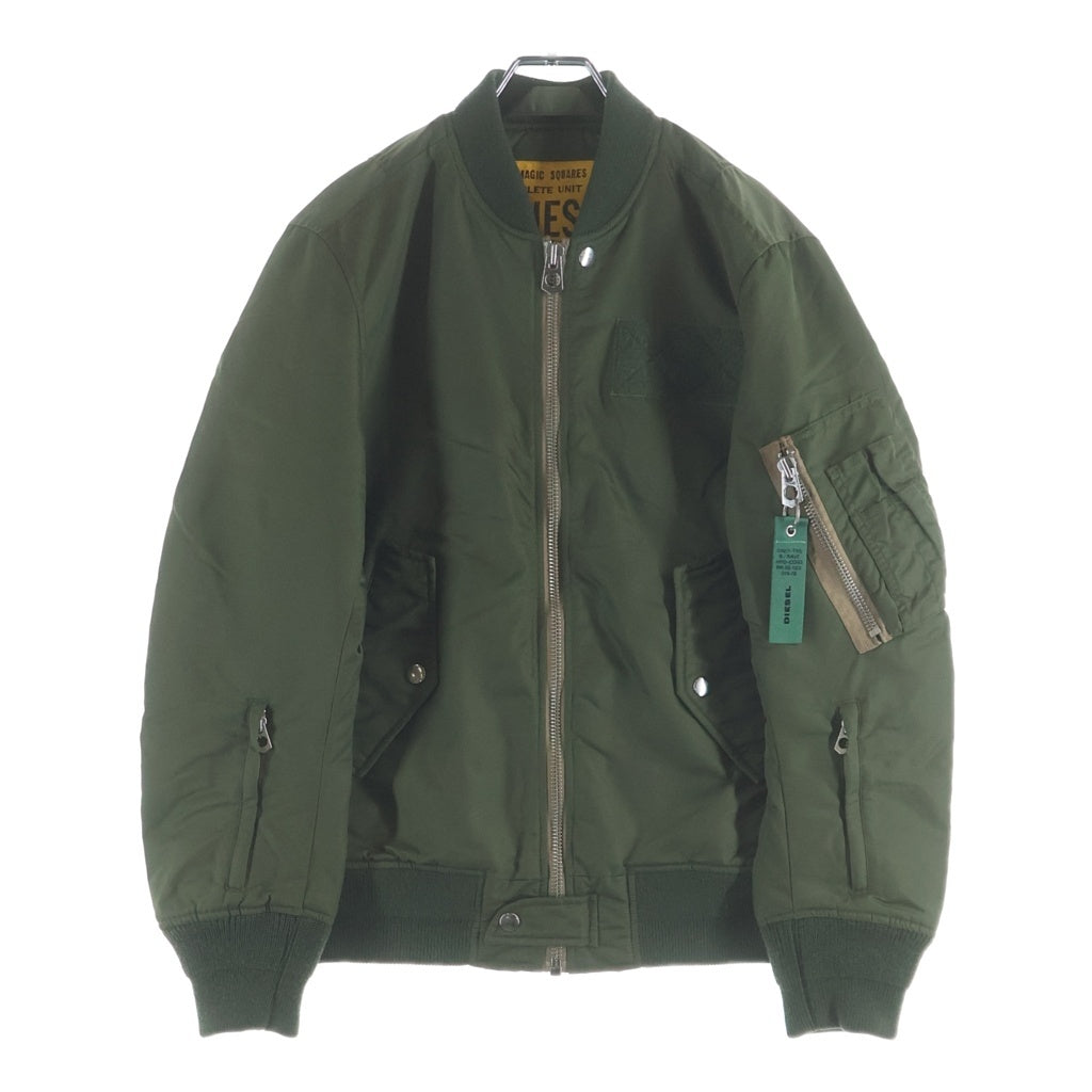 DIESEL(ディーゼル) J-TANKER 中綿入り MA-1 ジップアップ フライトジャケット カーキ 00SV4Q