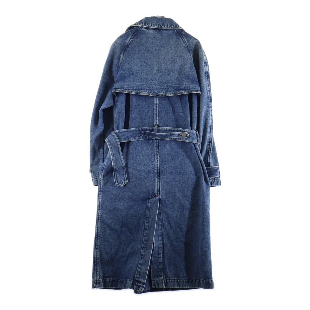 DIESEL(ディーゼル) D-DELIRIO ダブルブレスト デニムロングコート ライトブルー A03873
