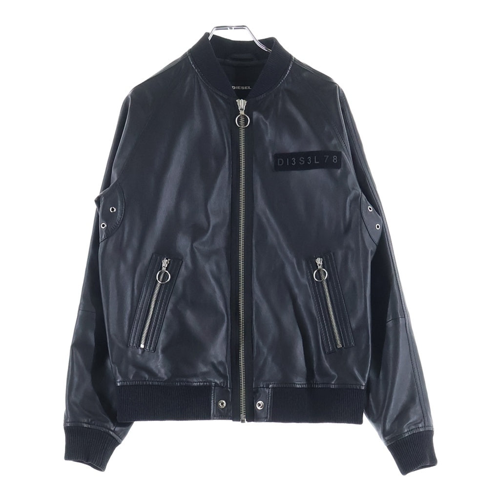 DIESEL(ディーゼル) ジップアップ ライダースジャケット ブラック A62226170