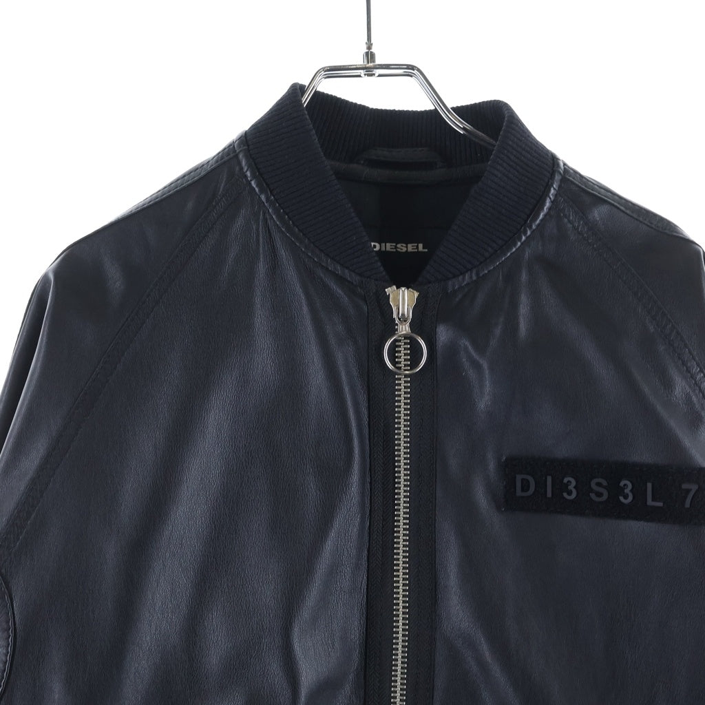 DIESEL(ディーゼル) ジップアップ ライダースジャケット ブラック A62226170