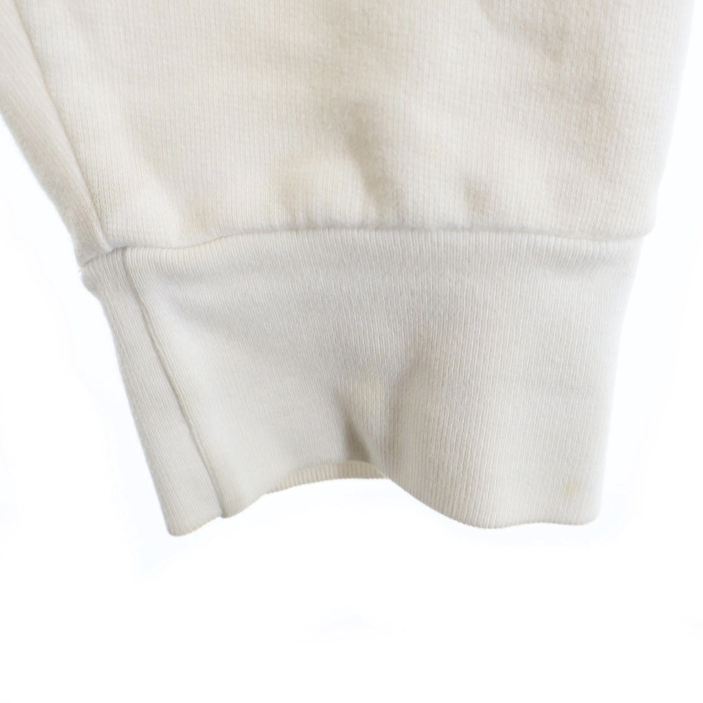 CHROME HEARTS(クロムハーツ) SWTSHRT HD ZIP 袖ロゴ バックスクロールラベルプリント ジップアップパーカー ホワイト