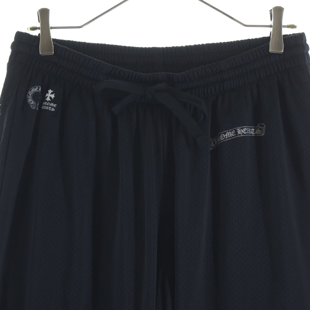 CHROME HEARTS(クロムハーツ) MESH VARSITY PANTS CHプリント メッシュ ロングパンツ ブラック