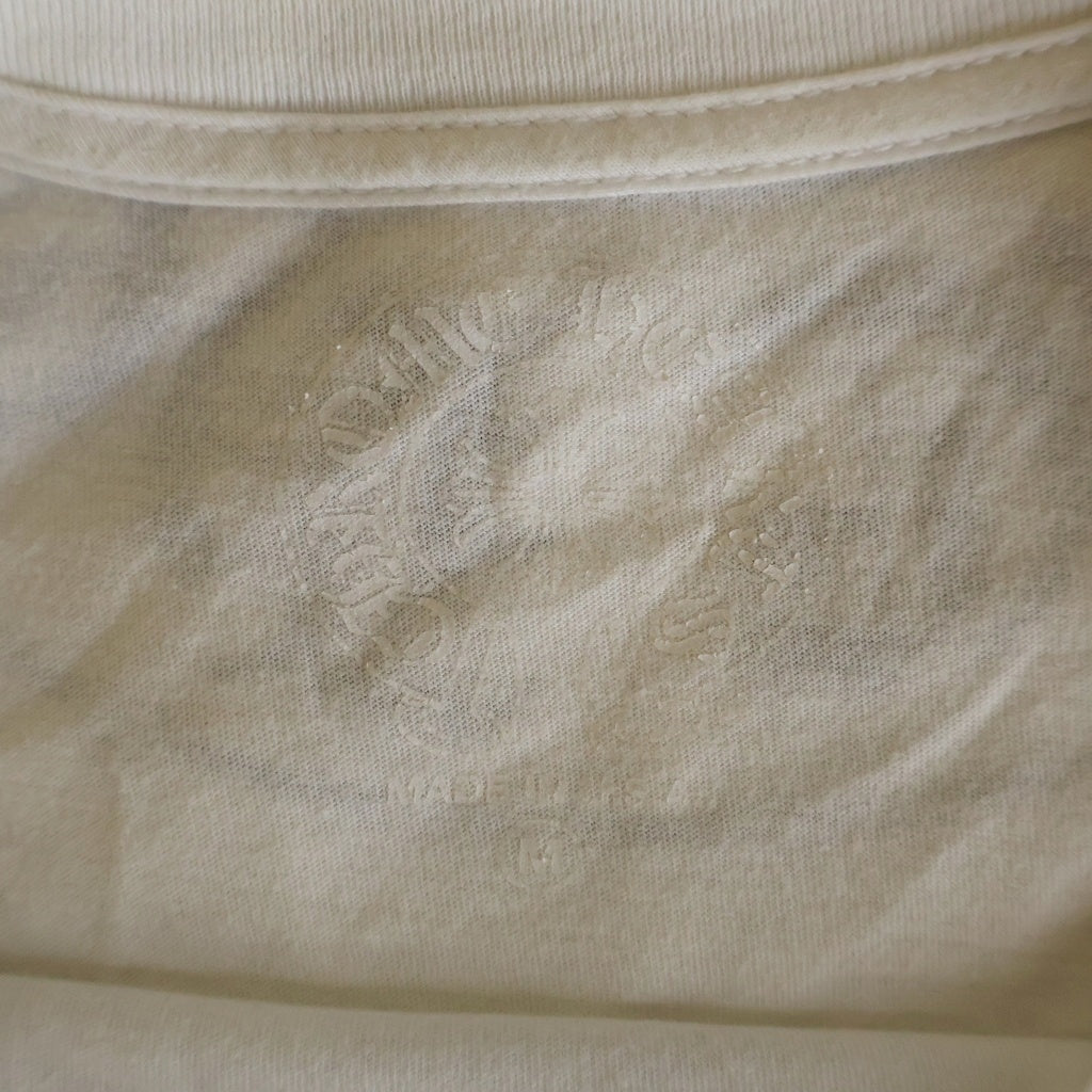 CHROME HEARTS(クロムハーツ) CH L/S T-SHIRT バックホースシュー アームフローラル クルーネック 長袖Tシャツ カットソー ホワイト