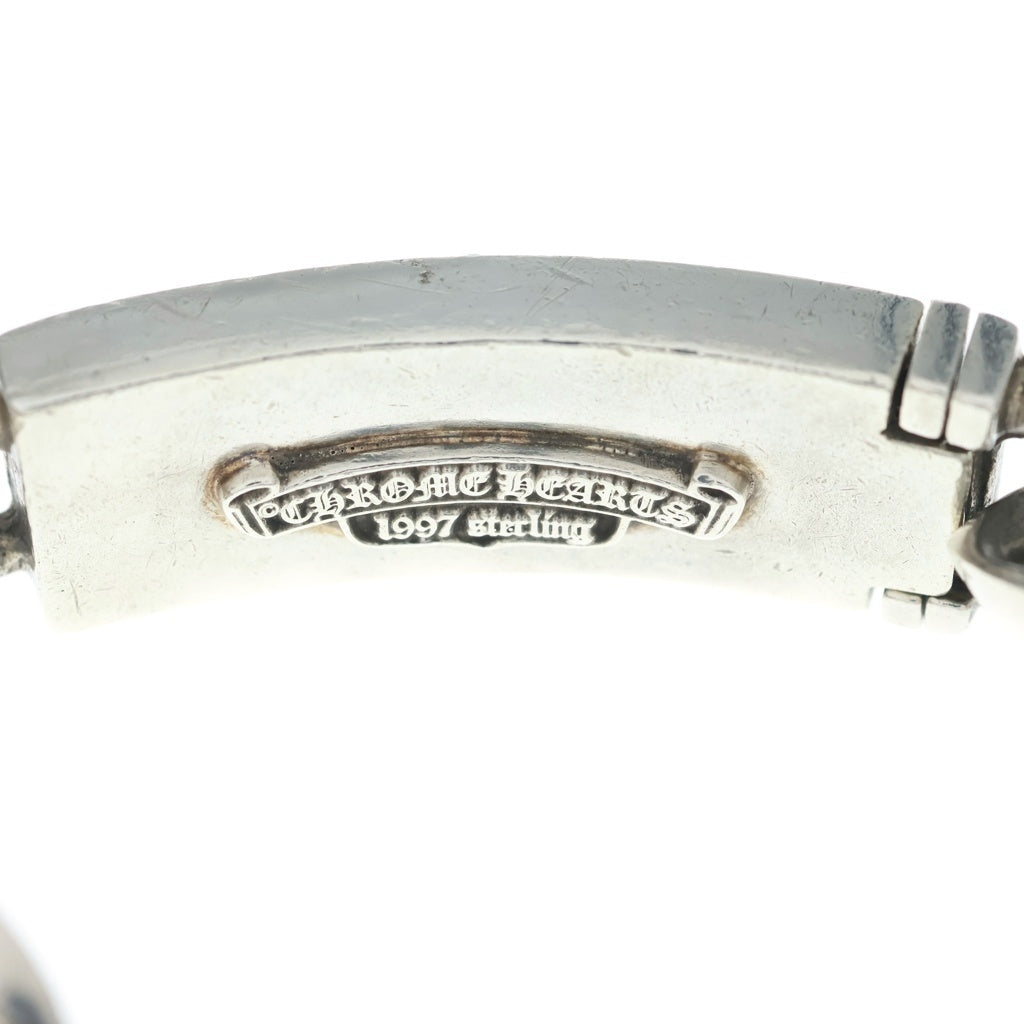 CHROME HEARTS(クロムハーツ) ID FLORAL CRS フローラルクロスIDクラシックリンク ブレスレット 13LINK シルバー BCA164