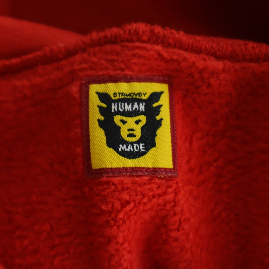 HUMAN MADE(ヒューマンメイド) 23SS RABBIT HEAVY WEIGHT HOODIE ラビット ヘビーウエイト フーディー プルオーバー レッド HM25CS043
