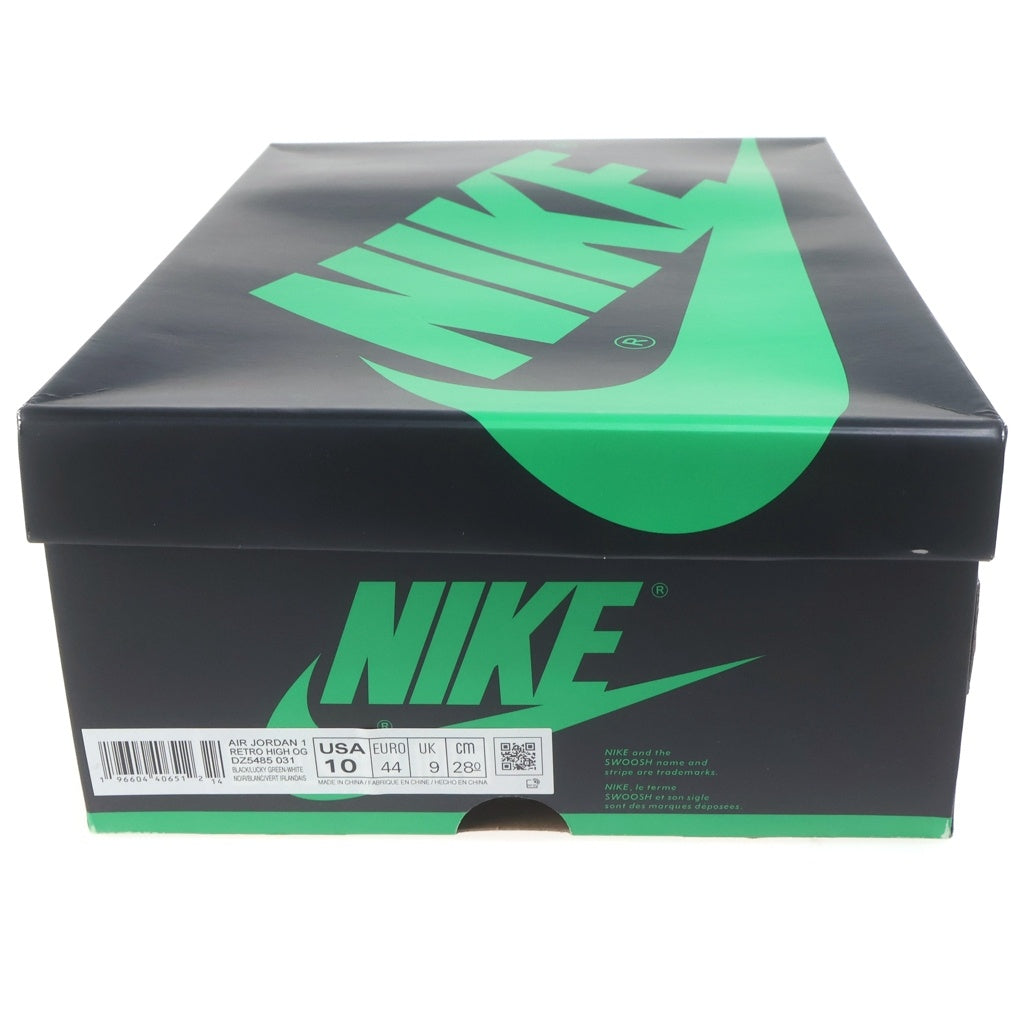 NIKE(ナイキ) AIR JORDAN 1 RETRO HIGH OG LUCKY GREEN DZ5485-031 エアジョーダン レトロ ラッキーグリーン ハイカットスニーカー ホワイト/グリーン US10/28cm