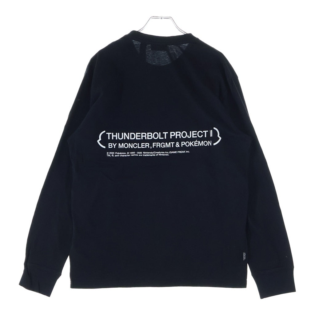 MONCLER(モンクレール) 20AW ×FRAGMENT THUNDERBOLT PROJECT フラグメント サンダーボルトプロジェクト クルーネック 長袖Tシャツ カットソー ブラック F209U8D70110