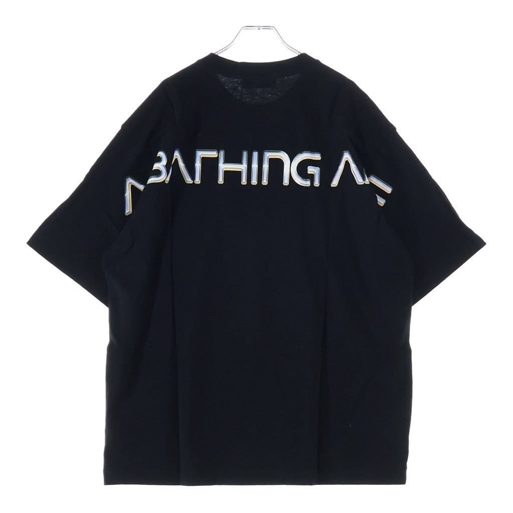 A BATHING APE(アベイシングエイプ) ×空山基 HAJIME SORAYAMA SHARK クルーネック 半袖Tシャツ カットソー ブラック 1H23110945
