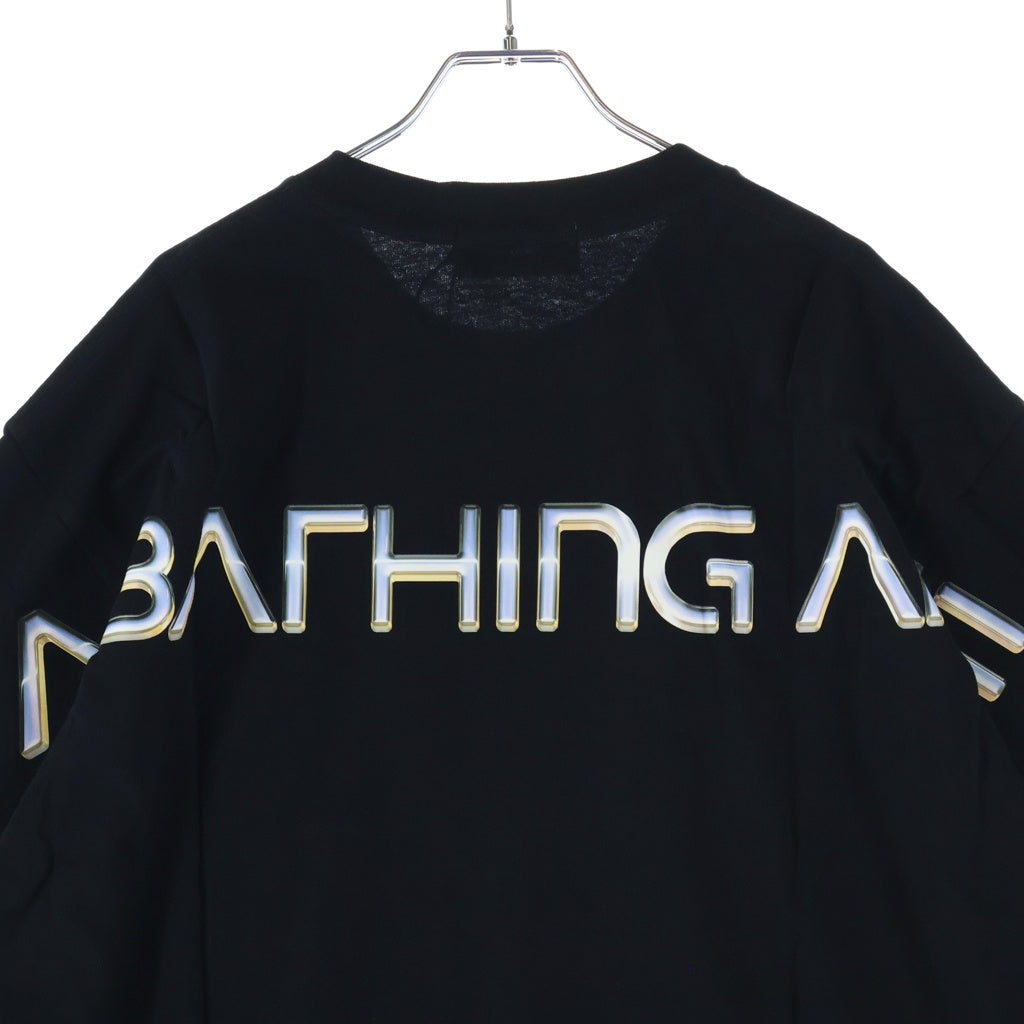 A BATHING APE(アベイシングエイプ) ×空山基 HAJIME SORAYAMA SHARK クルーネック 半袖Tシャツ カットソー ブラック 1H23110945