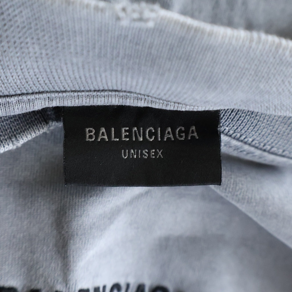 BALENCIAGA(バレンシアガ) MEDIUM FIT TEE ミディアムフィットTシャツ クルーネック 半袖Tシャツ カットソー グレー 764235 TRVI8
