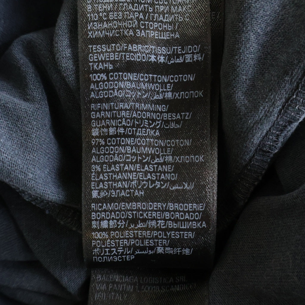 BALENCIAGA(バレンシアガ) MEDIUM FIT TEE ミディアムフィットTシャツ クルーネック 半袖Tシャツ カットソー グレー 764235 TRVI8
