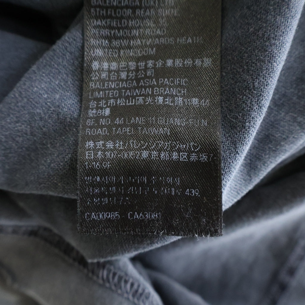 BALENCIAGA(バレンシアガ) MEDIUM FIT TEE ミディアムフィットTシャツ クルーネック 半袖Tシャツ カットソー グレー 764235 TRVI8