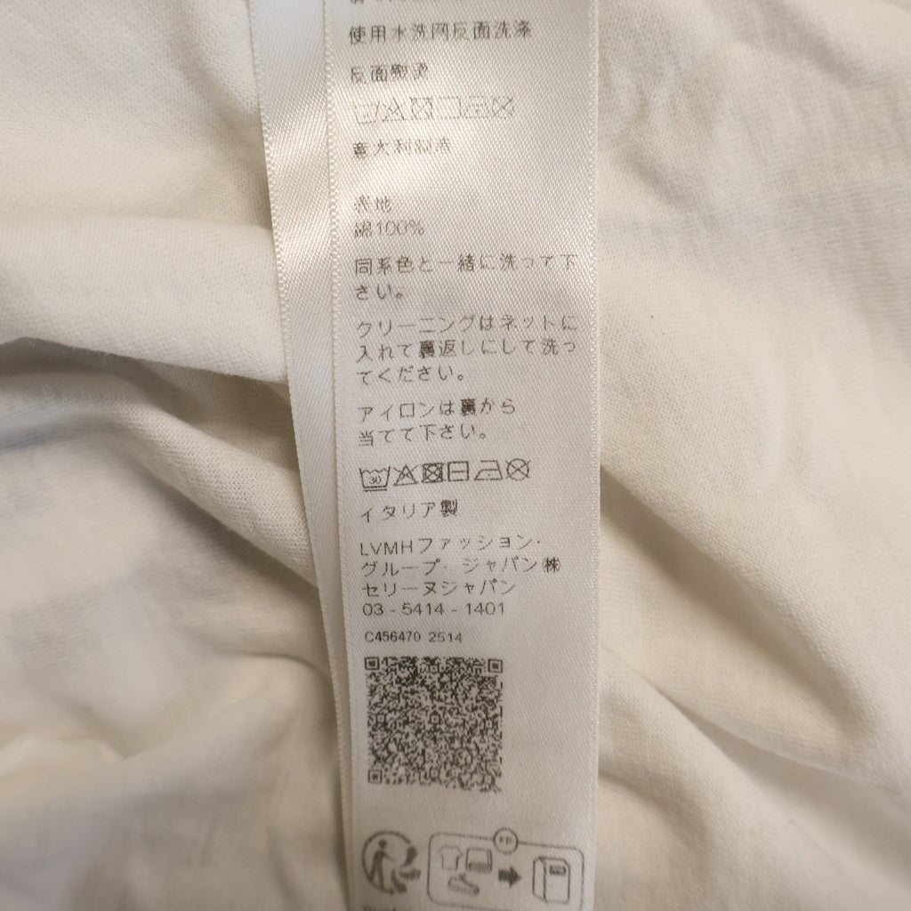 CELINE(セリーヌ) フロントロゴプリント クルーネック半袖Tシャツカットソー ホワイト 2X681671Q