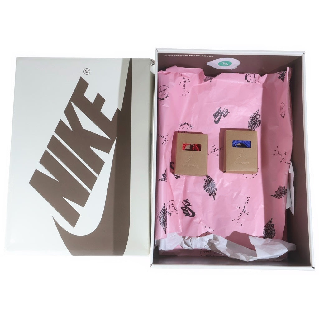 NIKE(ナイキ) ×TRAVIS SCOTT WMNS AIR JORDAN 1 RETRO LOW OG Canary トラヴィススコット ウィメンズ エアジョーダン1 ローカットスニーカー イエロー US12.5/29cm DZ4137-700