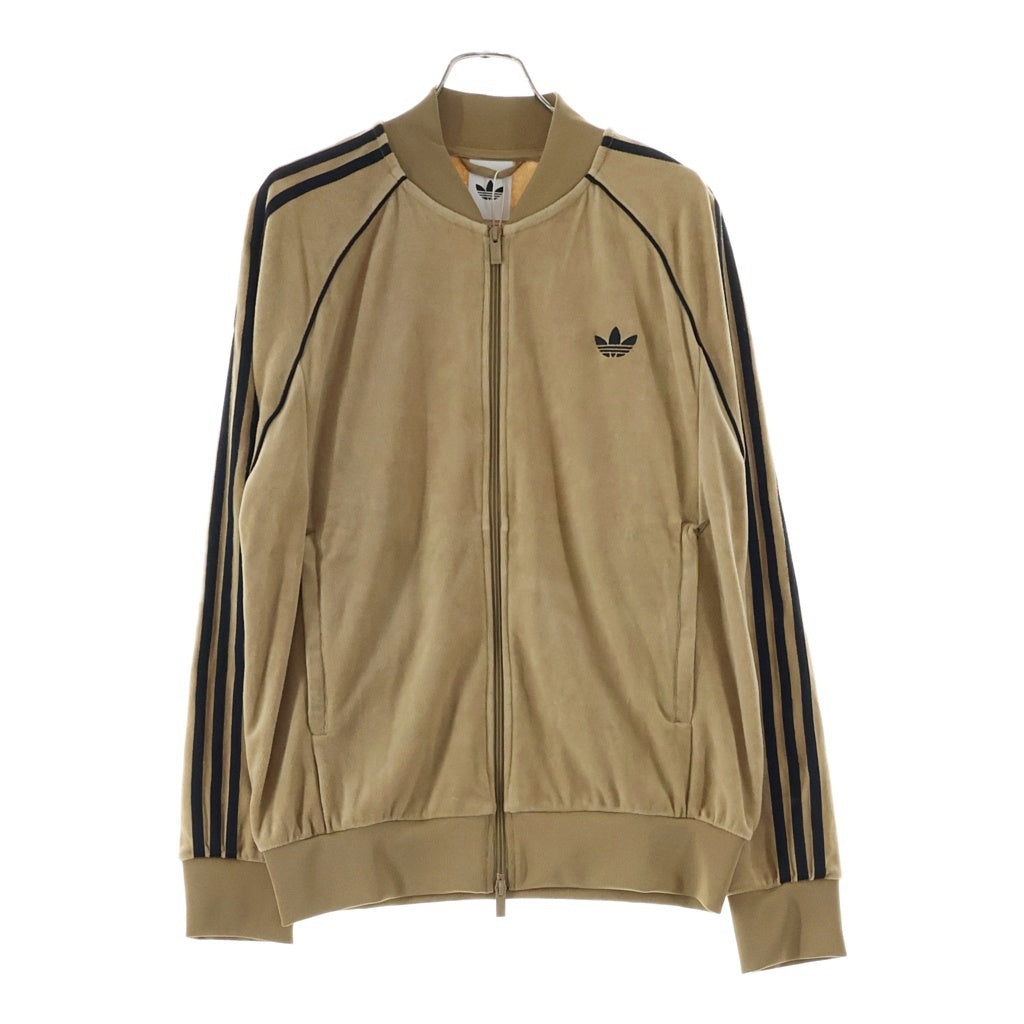 adidas(アディダス) SST アディカラー ベロア トラック ジップアップ ジャケット ベージュ JX1561