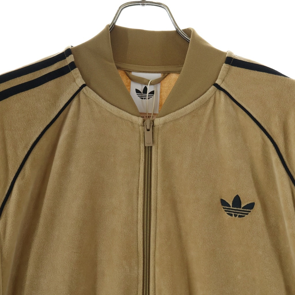 adidas(アディダス) SST アディカラー ベロア トラック ジップアップ ジャケット ベージュ JX1561