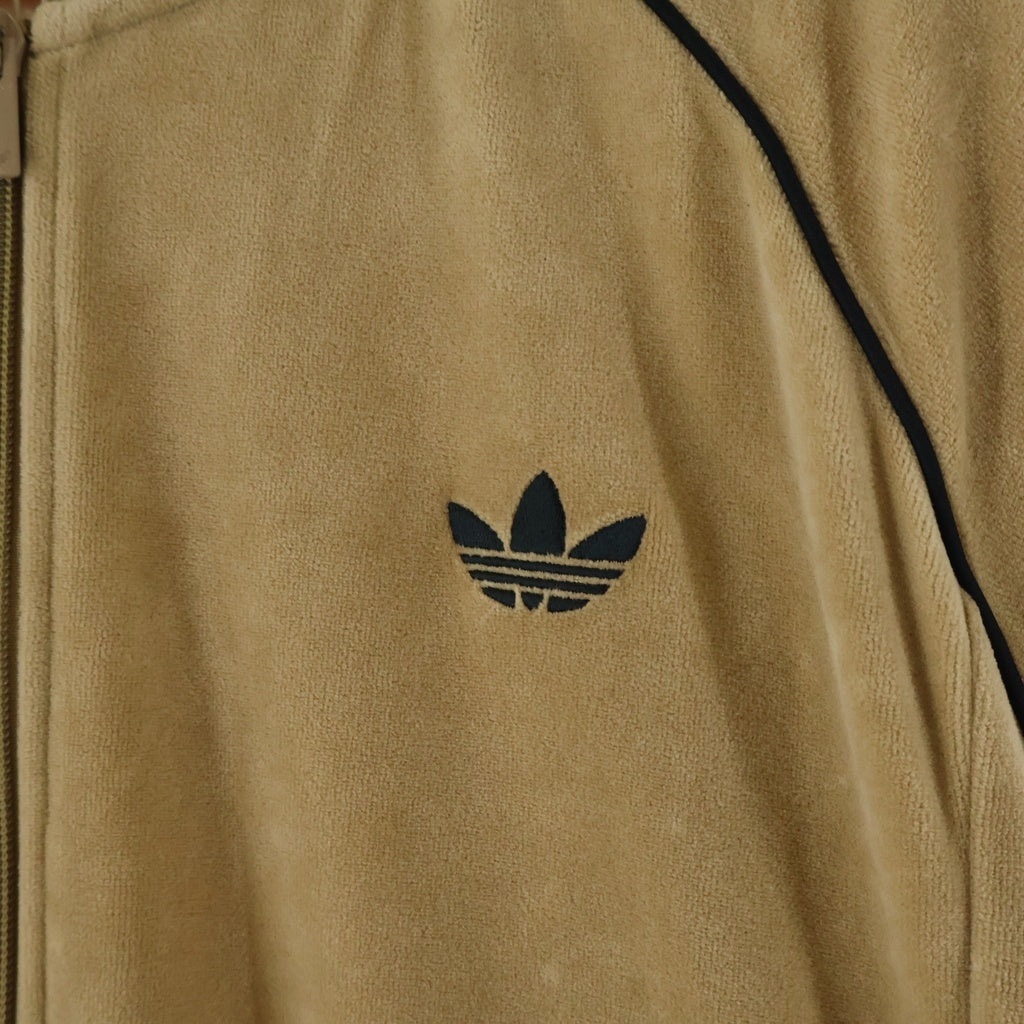 adidas(アディダス) SST アディカラー ベロア トラック ジップアップ ジャケット ベージュ JX1561