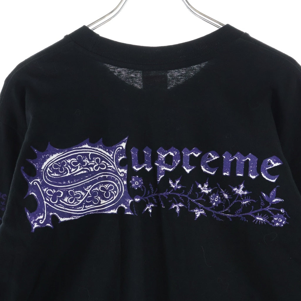 SUPREME(シュプリーム) 24AW Saint Sebastian セバスティアヌス フロントプリント クルーネック 長袖Tシャツ カットソー ブラック
