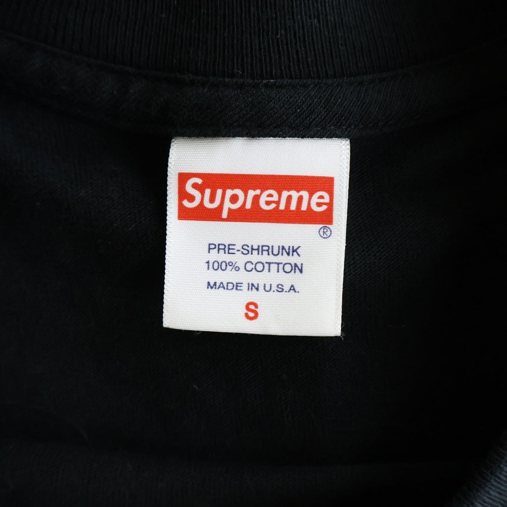 SUPREME(シュプリーム) 24AW Saint Sebastian セバスティアヌス フロントプリント クルーネック 長袖Tシャツ カットソー ブラック