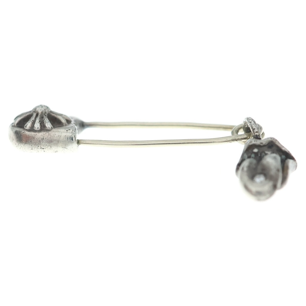 CHROME HEARTS(クロムハーツ) SAFETY PIN SM CHARM 1P LIP TONGUE 1PD セーフティピン リップアンドタンチャーム ネックレストップ 1Pダイヤ シルバー
