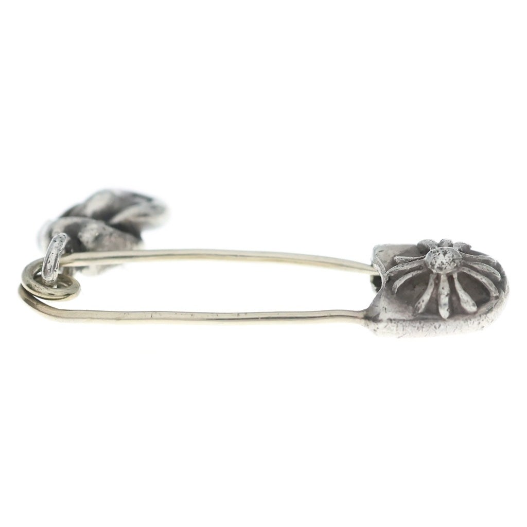 CHROME HEARTS(クロムハーツ) SAFETY PIN SM CHARM 1P LIP TONGUE 1PD セーフティピン リップアンドタンチャーム ネックレストップ 1Pダイヤ シルバー