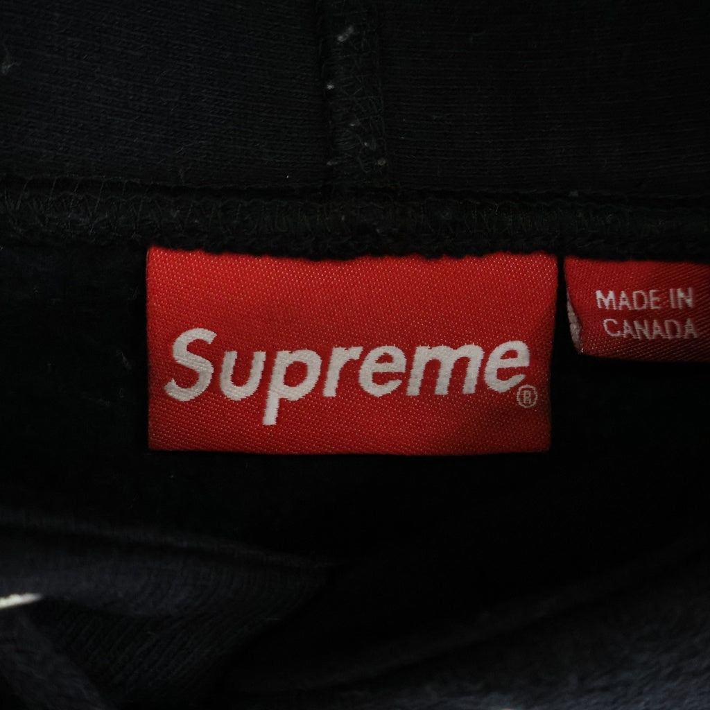SUPREME(シュプリーム) 26SS Classic Logo Hooded Sweatshir クラシックロゴ 刺繍 スウェット プルオーバーパーカー ブラック