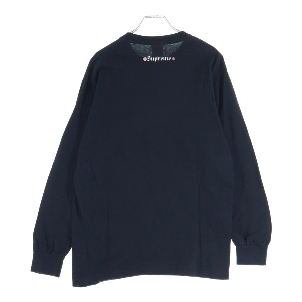 SUPREME(シュプリーム) ×Independent L/S Tee インデペンデント プリント クルーネック 長袖Tシャツ カットソー ブラック
