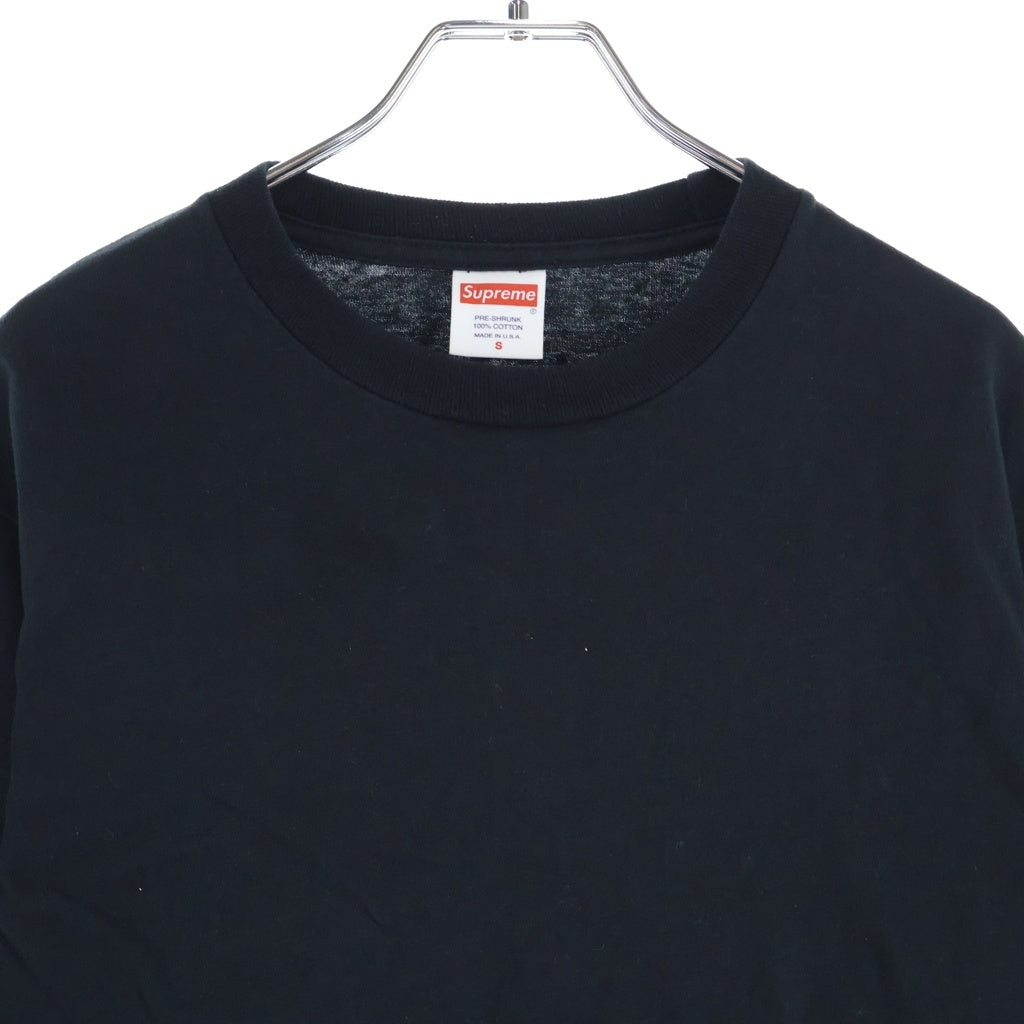 SUPREME(シュプリーム) ×Independent L/S Tee インデペンデント プリント クルーネック 長袖Tシャツ カットソー ブラック