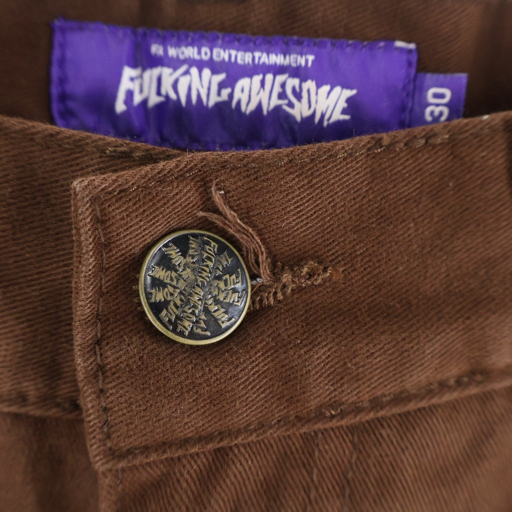 FUCKING AWESOME(ファッキンオーサム) BAGGY CARGO PASNTS バギー カーゴパンツ ブラウン