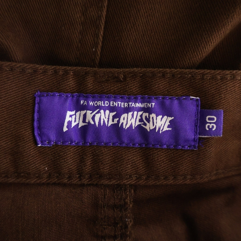 FUCKING AWESOME(ファッキンオーサム) BAGGY CARGO PASNTS バギー カーゴパンツ ブラウン