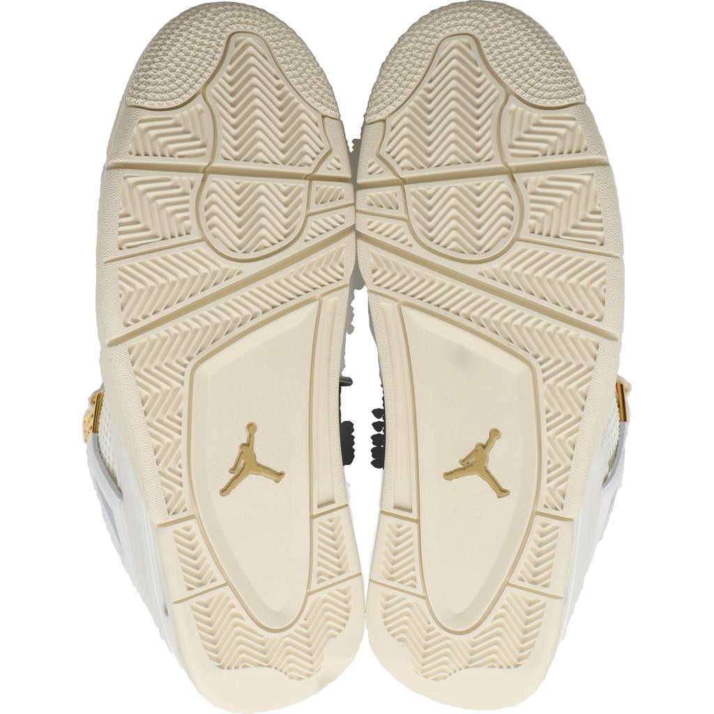 NIKE(ナイキ) WMNS AIR JORDAN 4 RETRO WHITE & GOLD AQ9129-170 ウィメンズ エアジョーダン 4 レトロ ハイカットスニーカー ホワイト/ゴールド US W11.5/28.5cm