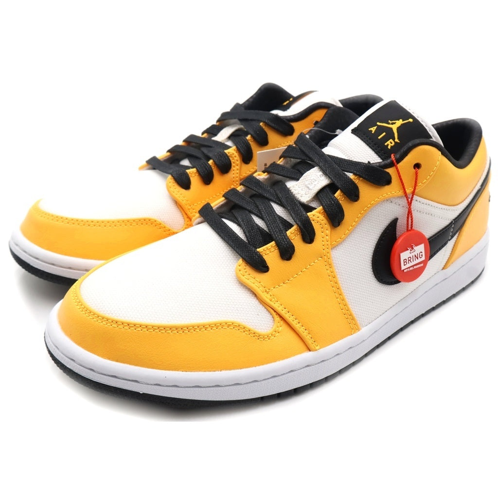 NIKE(ナイキ) WMNS AIR JORDAN 1 LOW SE LASER ORANGE BLACK ウィメンス エアジョーダン1 SE ローカットスニーカー ホワイト/イエロー US W11.5/28.5cm