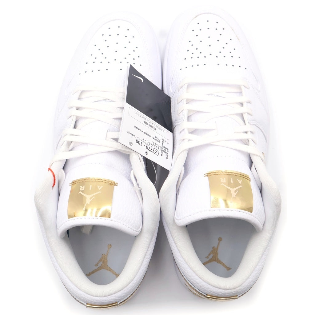 NIKE(ナイキ) WMNS AIR JORDAN 1 LOW SE WHITE/GOLD CZ4776-100 ウィメンス エアジョーダン1 SE ローカットスニーカー ホワイト/ゴールド US W11.5/28.5cm
