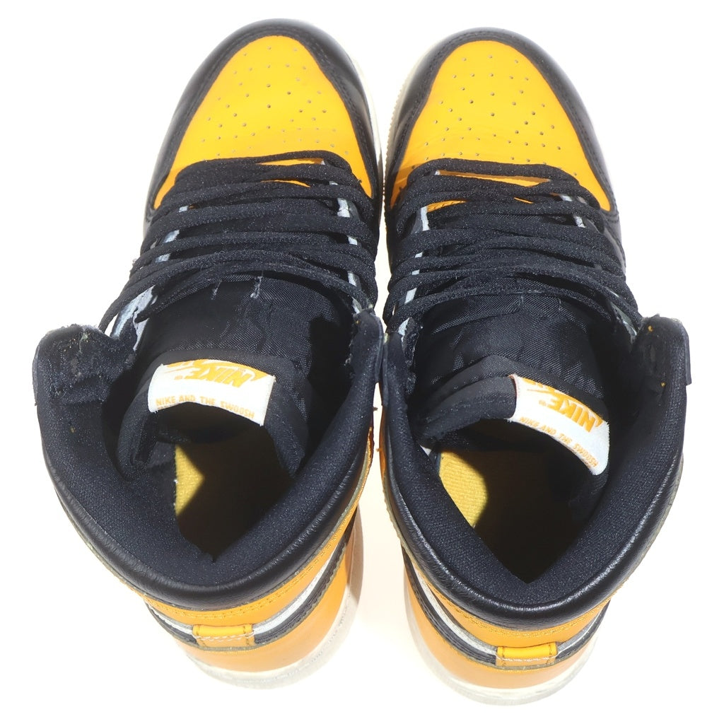NIKE(ナイキ) GS AIR JORDAN 1 RETRO HIGH OG TAXI ウィメンズ ジョーダン1 レトロ タクシー ハイカットスニーカー イエロー US6Y/24cm レディース 575441-711