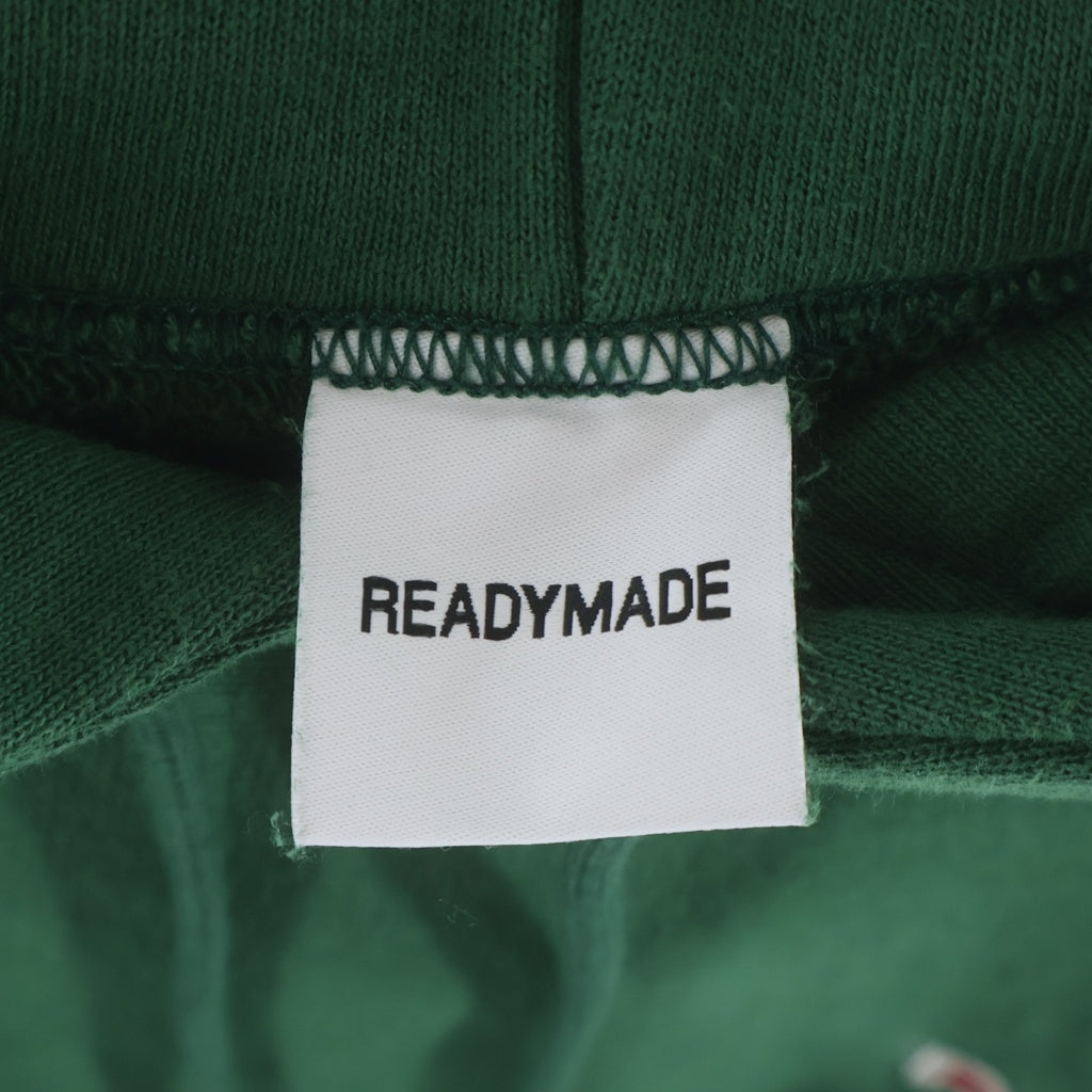 READY MADE(レディメイド) 21SS PIONCHAM HOODIE 刺繍ロゴ スウェットプルオーバーパーカー グリーン RE-CO-GR-00-00-118 レディース