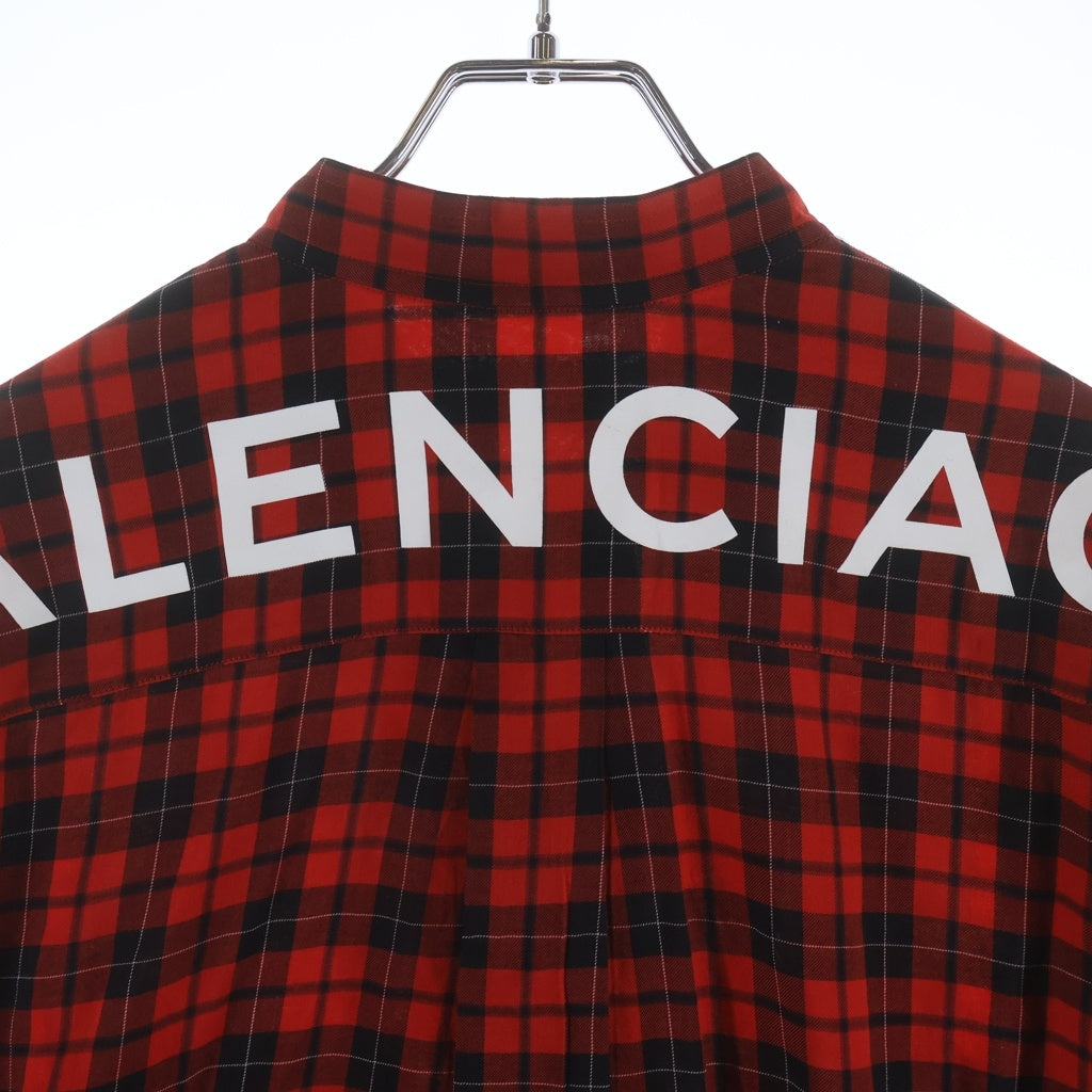 BALENCIAGA(バレンシアガ) 18SS バックロゴ タータンチェック