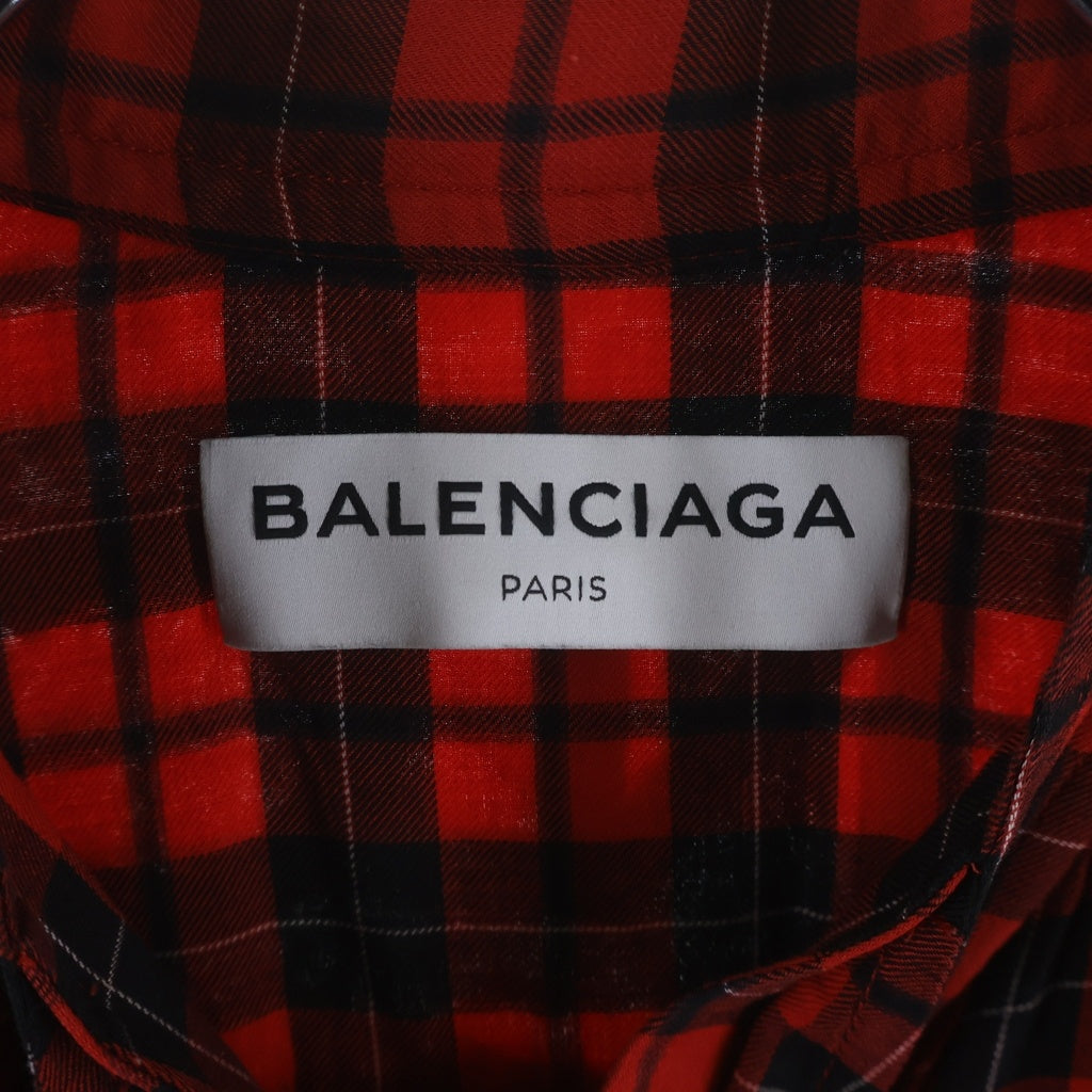 BALENCIAGA(バレンシアガ) 18SS バックロゴ タータンチェック