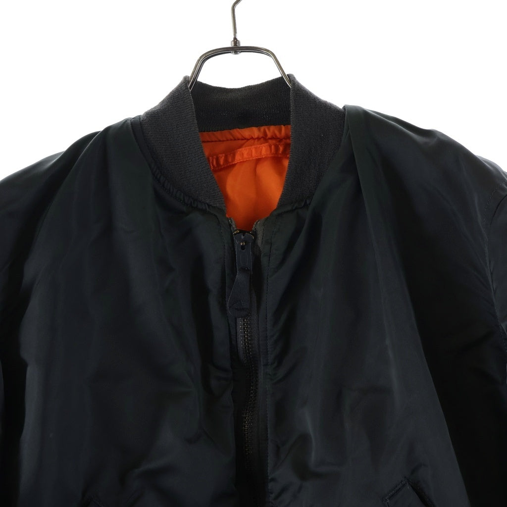 ALPHA INDUSTRIES(アルファ インダストリーズ) 90'S MIL-J-8279D MA-1 フライトジャケット 1968年復刻 SCOVILLジップ USA製 ブラック