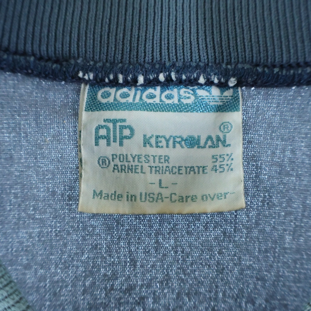 adidas(アディダス) 80'S トレフォイル刺繍ロゴ トラックジャケット ATPタグ ブルー