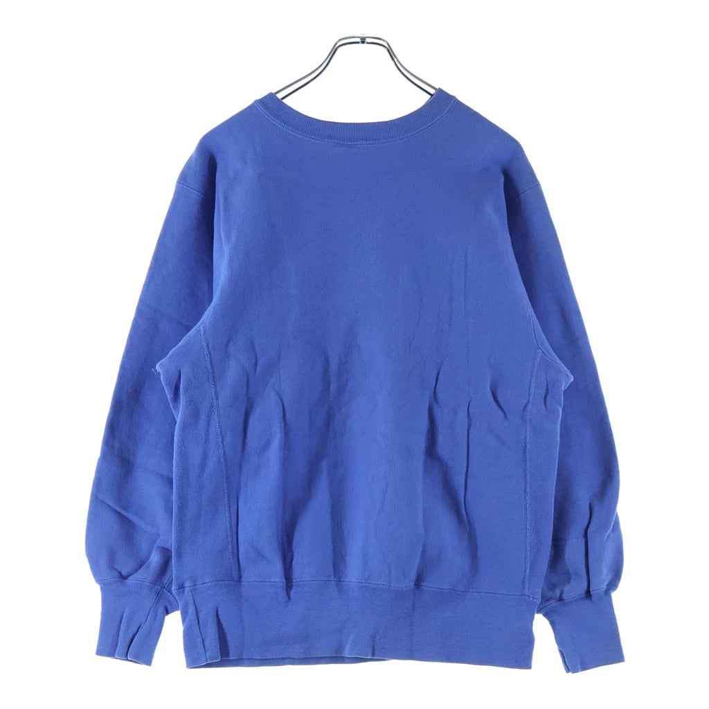 CHAMPION(チャンピオン) 90'S リバースウィーブ スウェットクルーネックシャツ トレーナー 目有り トリコ刺繍タグ USA製 ブルー