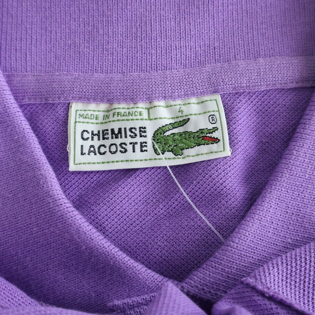 LACOSTE(ラコステ) 80'S デッドストック フランス製 半袖ポロシャツ パープル L1212
