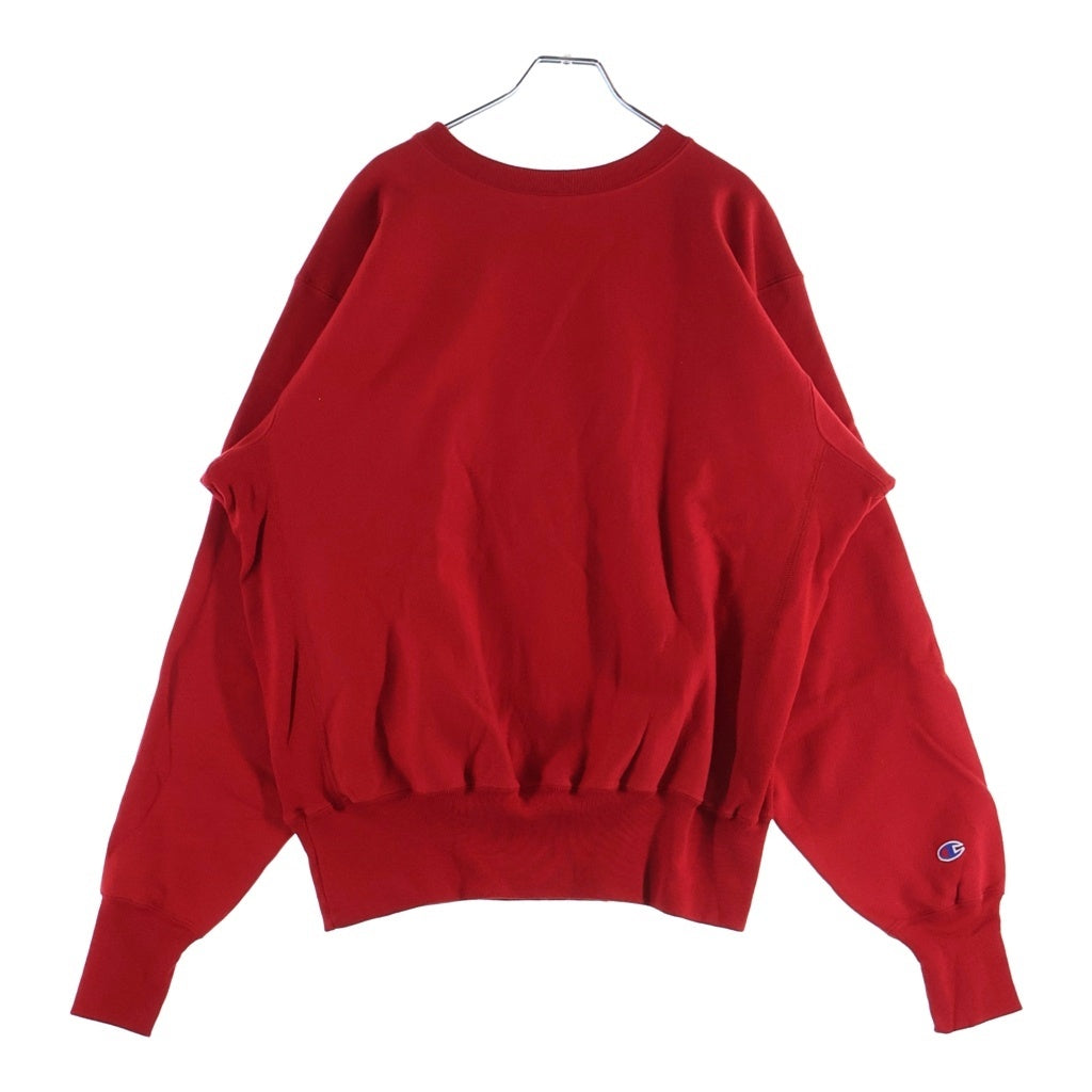 CHAMPION(チャンピオン) 90'S デッドストック リバースウィーブ スウェットシャツ トレーナー 目無し トリコ刺繍タグ メキシコ製 レッド C5-8888