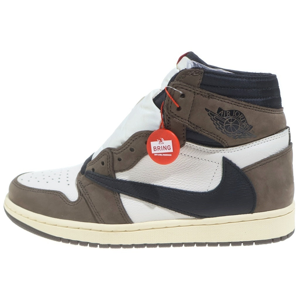 NIKE(ナイキ) ×TRAVIS SCOTT AIR JORDAN 1 RETRO HIGH OG TS SP CD4487-100 トラヴィススコット エアジョーダン1 レトロ ダークモカ ハイカットスニーカー US9/27cm