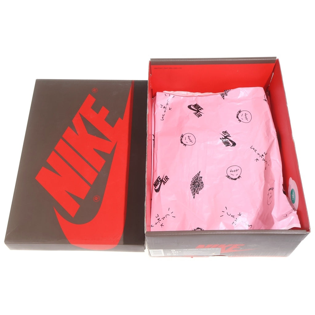 NIKE(ナイキ) ×TRAVIS SCOTT AIR JORDAN 1 RETRO HIGH OG TS SP CD4487-100 トラヴィススコット エアジョーダン1 レトロ ダークモカ ハイカットスニーカー US9/27cm