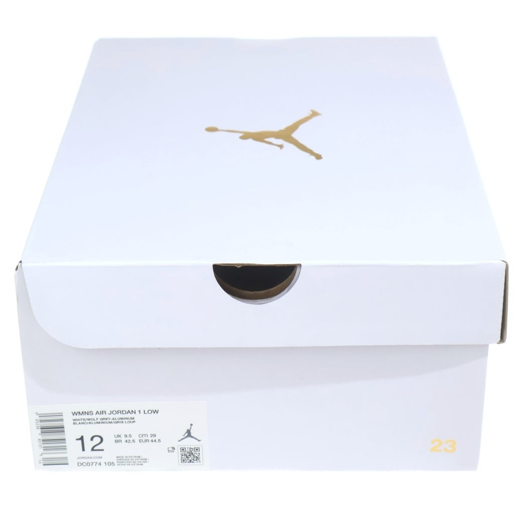 NIKE(ナイキ) WMNS AIR JORDAN 1 LOW WOLF GREY DC0774-105 ウィメンズ エアジョーダン1 ローカットスニーカー ホワイト/グレー US W12/29cm レディース