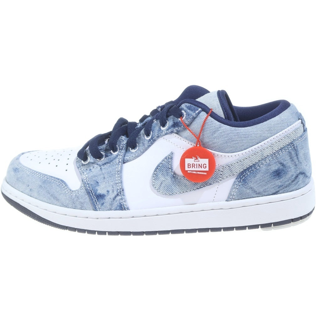 NIKE(ナイキ) AIR JORDAN 1 LOW SE WASHED DENIM CZ8455-100 エアジョーダン1 SE ウォッシュドデニム ローカットスニーカー インディゴ/ホワイト US10.5/28.5cm